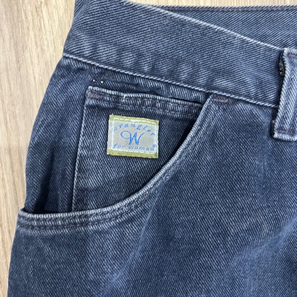 Wrangler Denim - Wrangler For Women Vintage High Waisted Straight Leg Jeans Dark Wash 8x34 Indigo